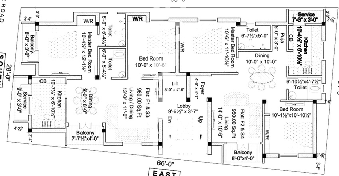 Floor Plan of Sai Aabharana in Sholinganallur, Chennai - Image 219914